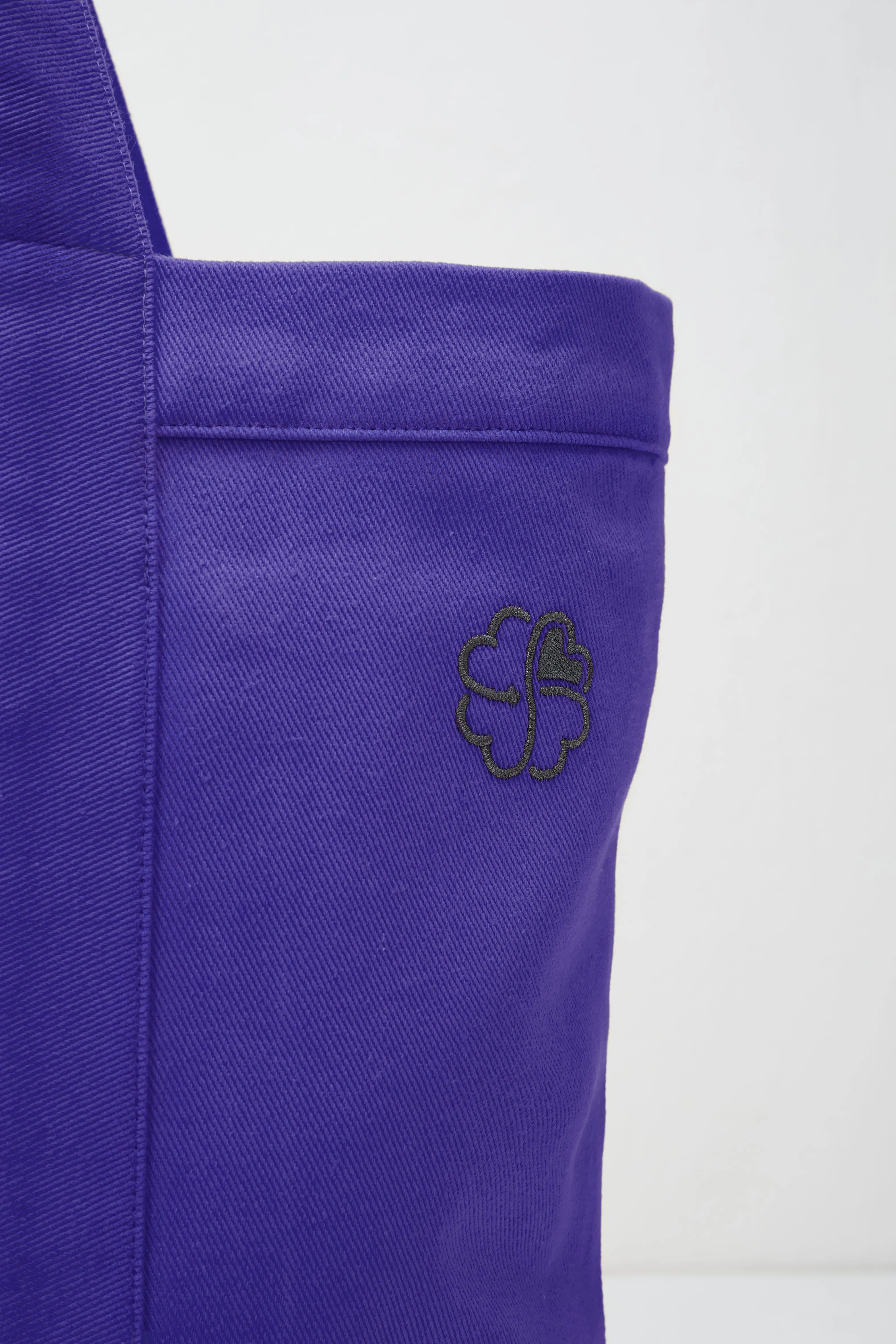 100% Recycled Big Tote Bag Purple