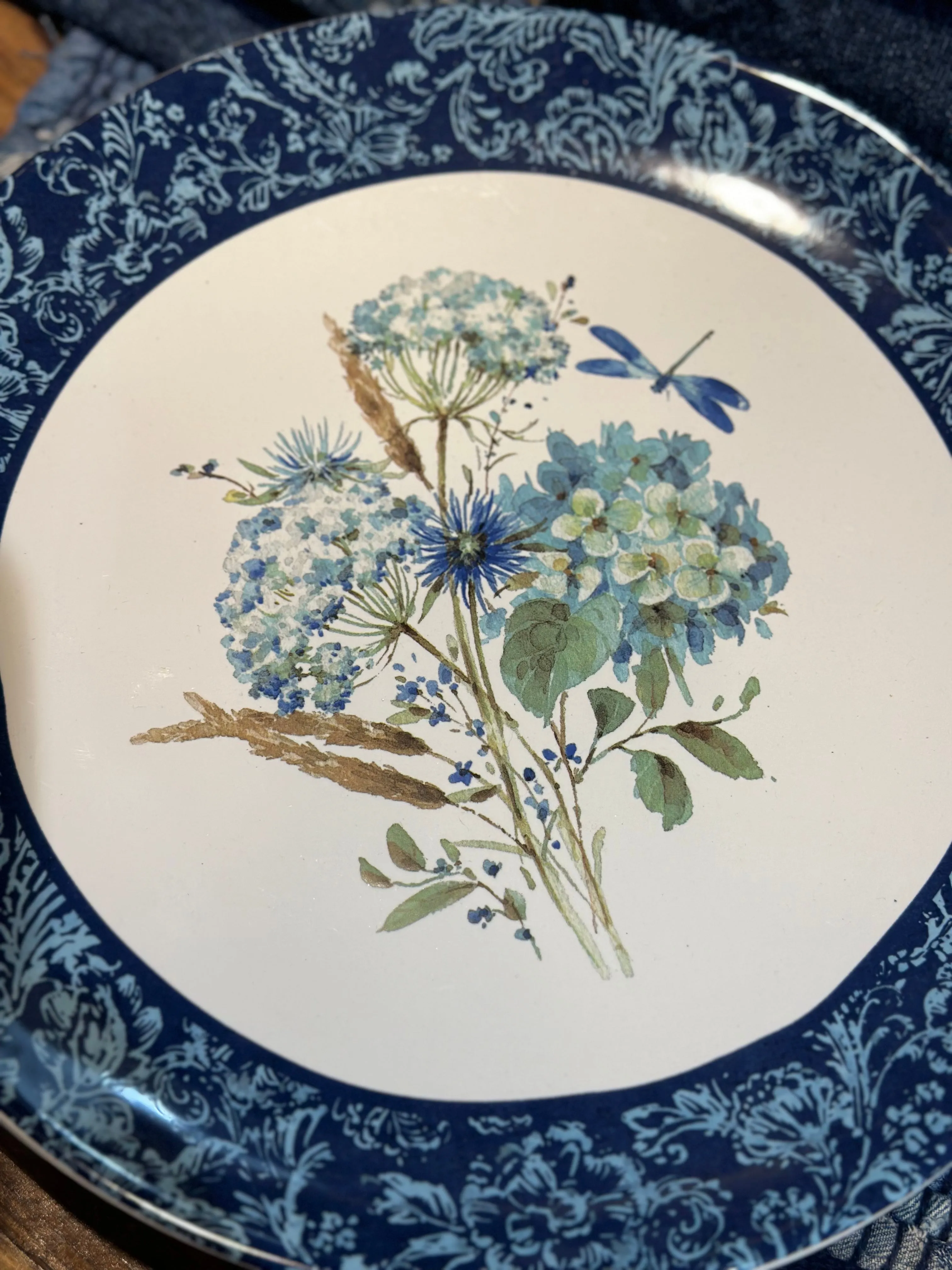 11” Bohemian Blue Dinner Plate