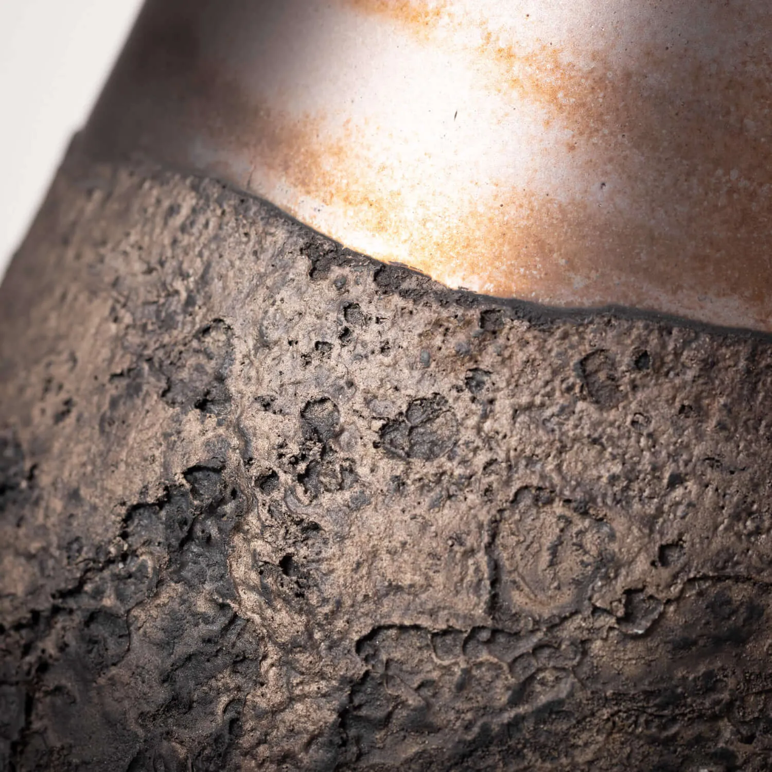 15" Dark Iridescent Vase