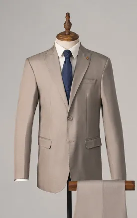 2 PIECE SUIT BEIGE