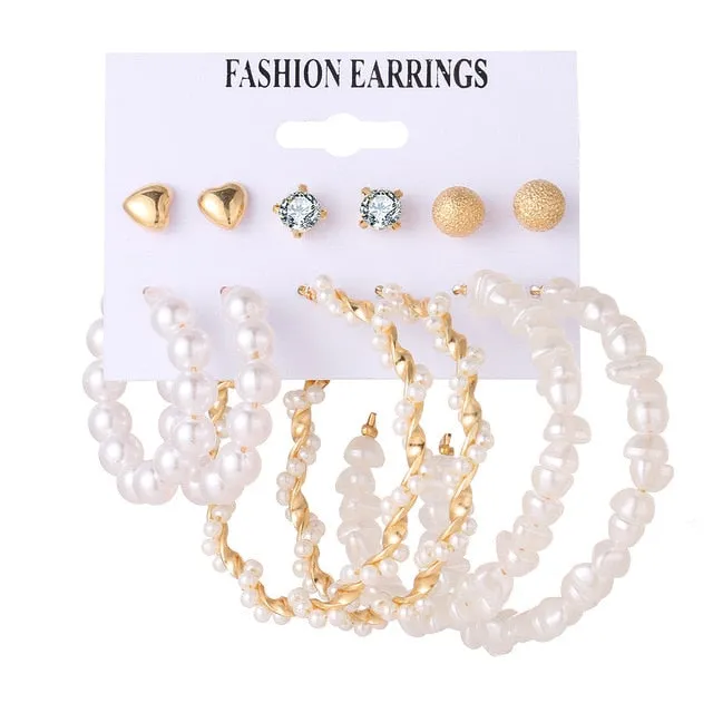 2020 Bohemian Earrings Set for Women Fashion Geometric Handmade Earrings Jewelry Gift Set