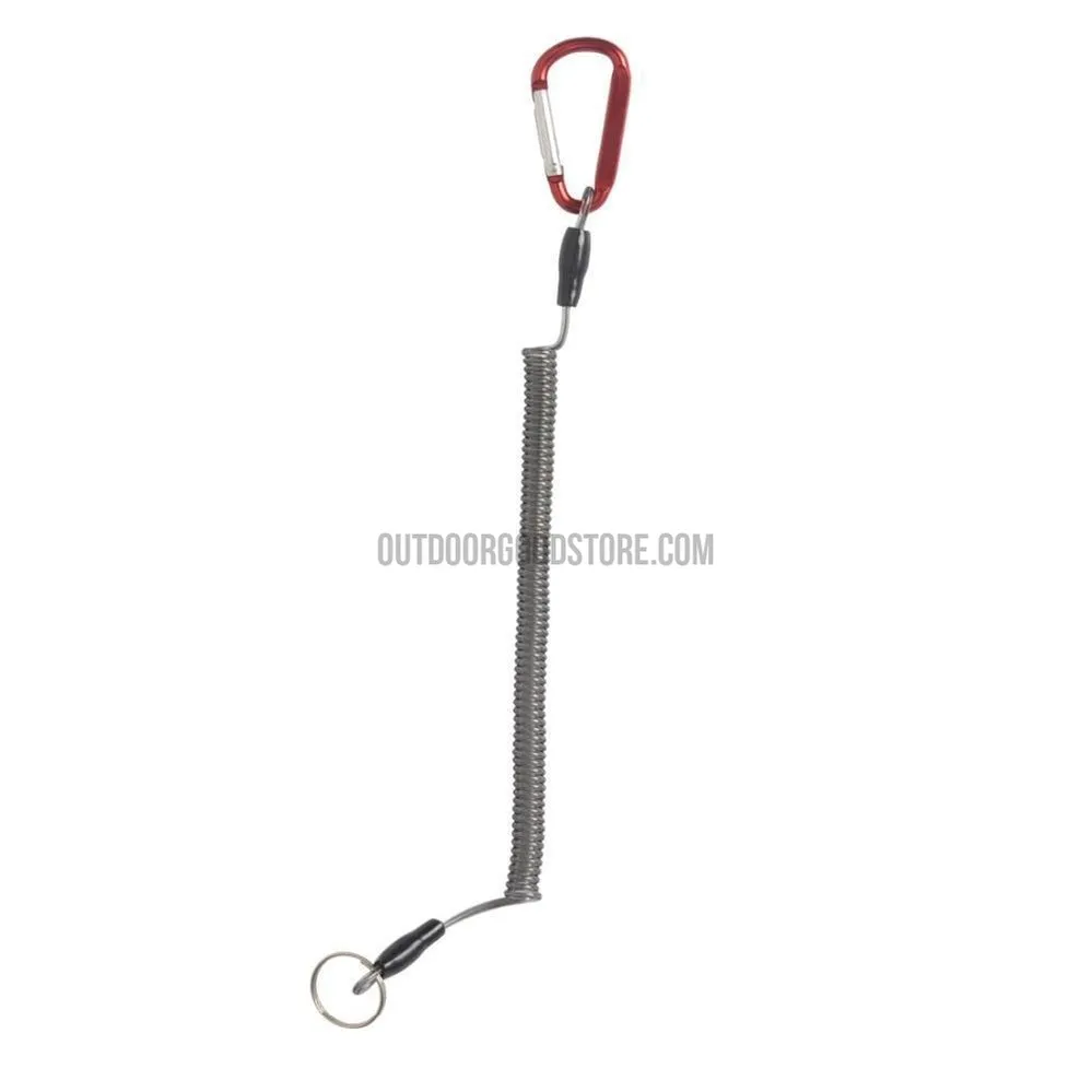 6x Fishing Lanyard Heavy Duty Retractable Coiled Tether with Carabiner for Pliers Boating Tools