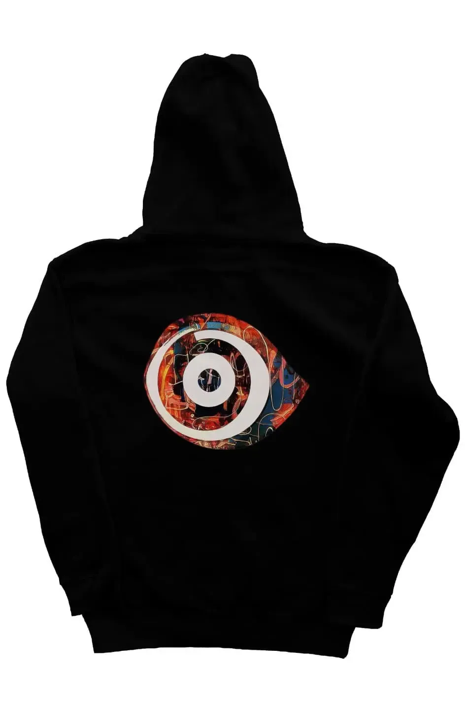 Abstract Eye Zipper Hoodie