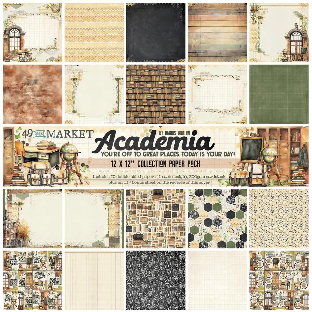 Academia 12 x12 paper  49 & market