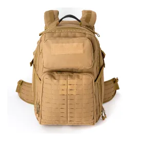 Akmax Adventure 48H Rucksack MOLLE Pack with Hydration 3L Bladder Coyote