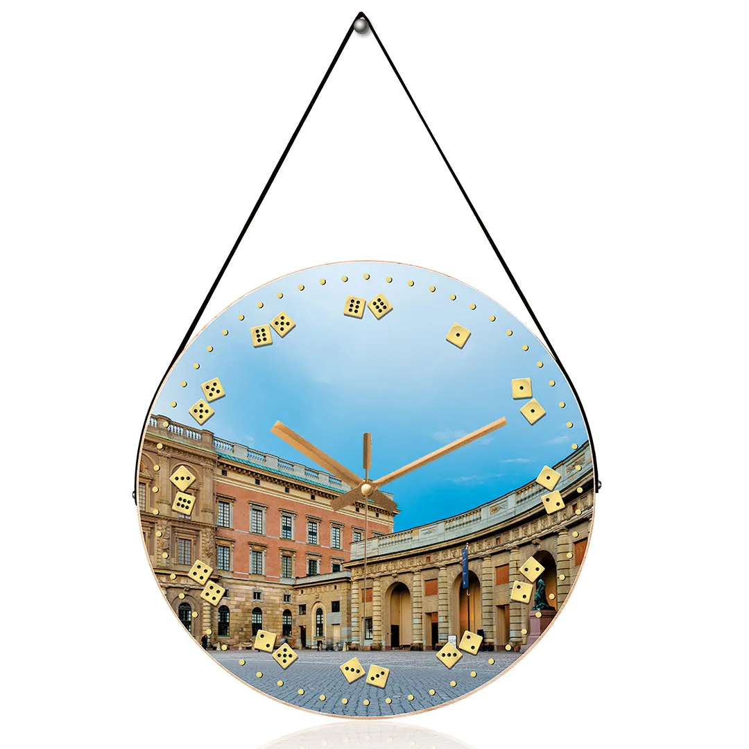 Amazing buildings in bath city wall clock