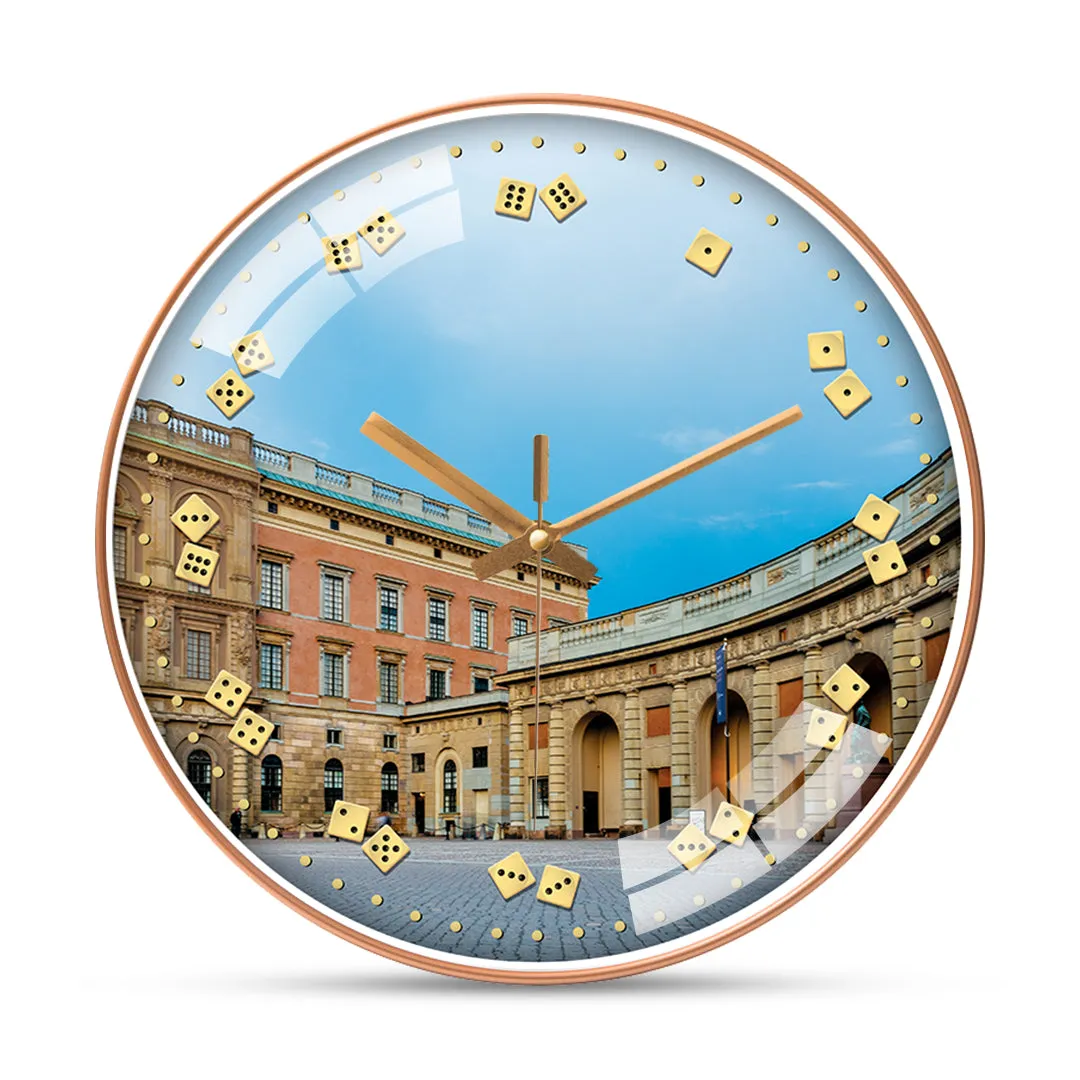 Amazing buildings in bath city wall clock