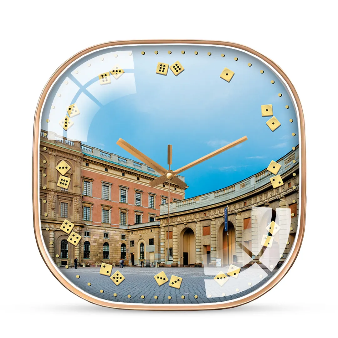 Amazing buildings in bath city wall clock