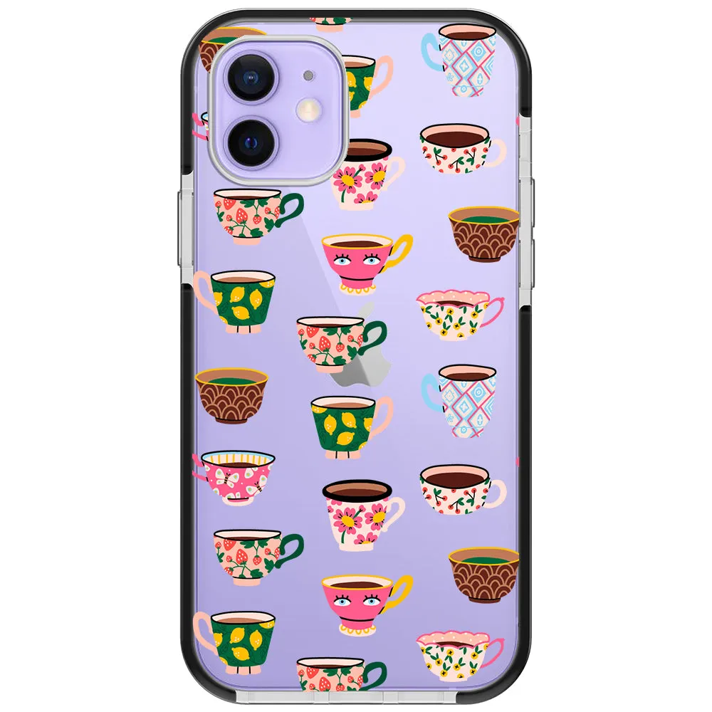 Artistic Teacups Impact iPhone Case