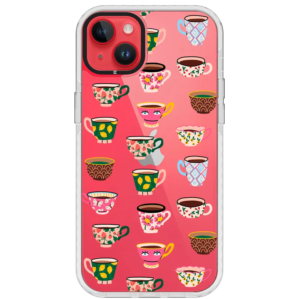 Artistic Teacups Impact iPhone Case
