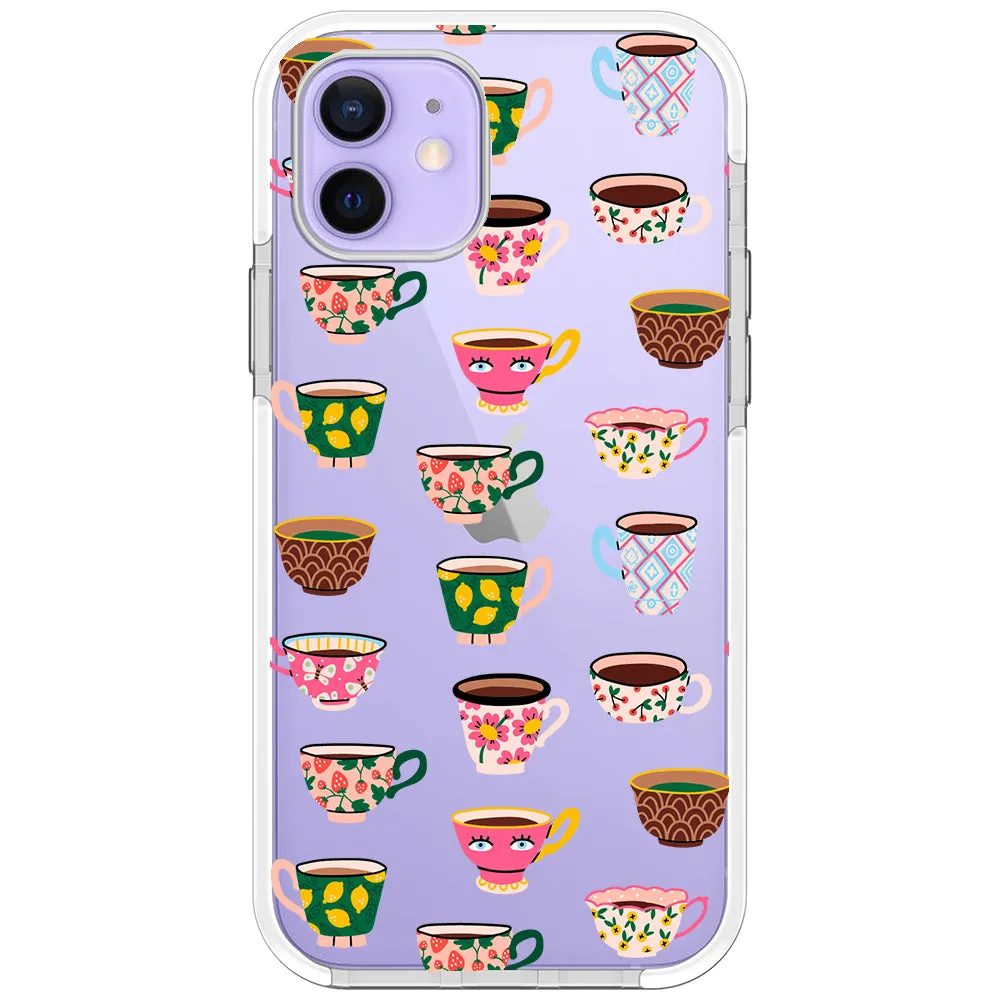 Artistic Teacups Impact iPhone Case