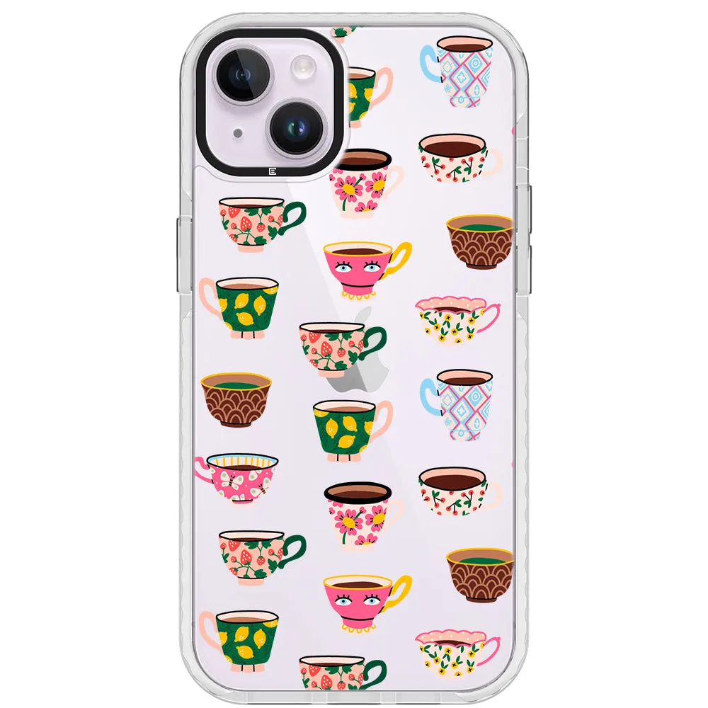 Artistic Teacups Impact iPhone Case