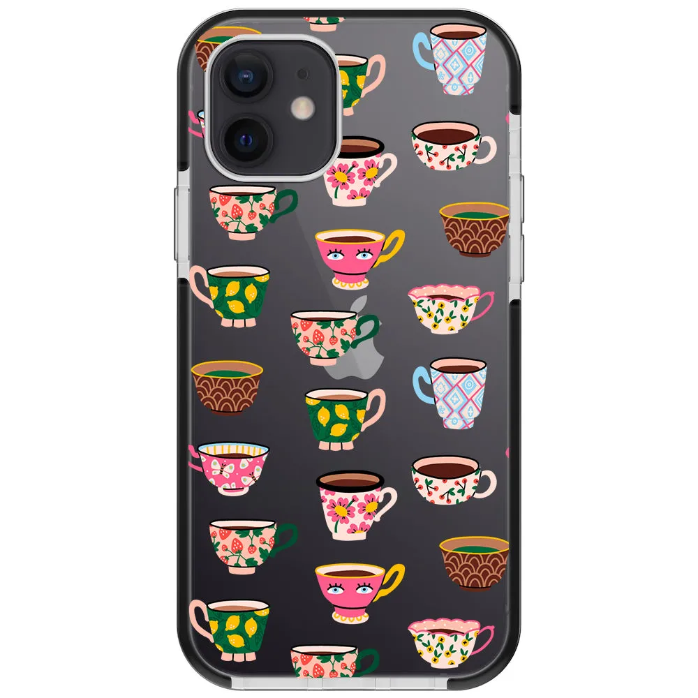 Artistic Teacups Impact iPhone Case
