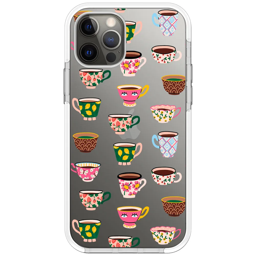 Artistic Teacups Impact iPhone Case