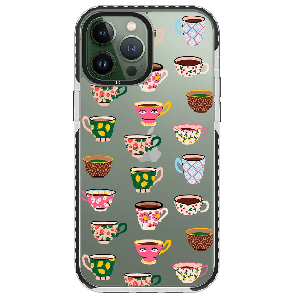 Artistic Teacups Impact iPhone Case