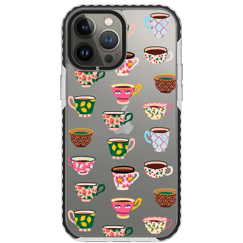 Artistic Teacups Impact iPhone Case