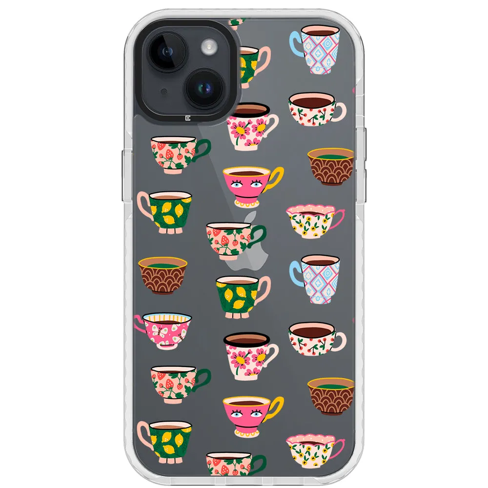 Artistic Teacups Impact iPhone Case