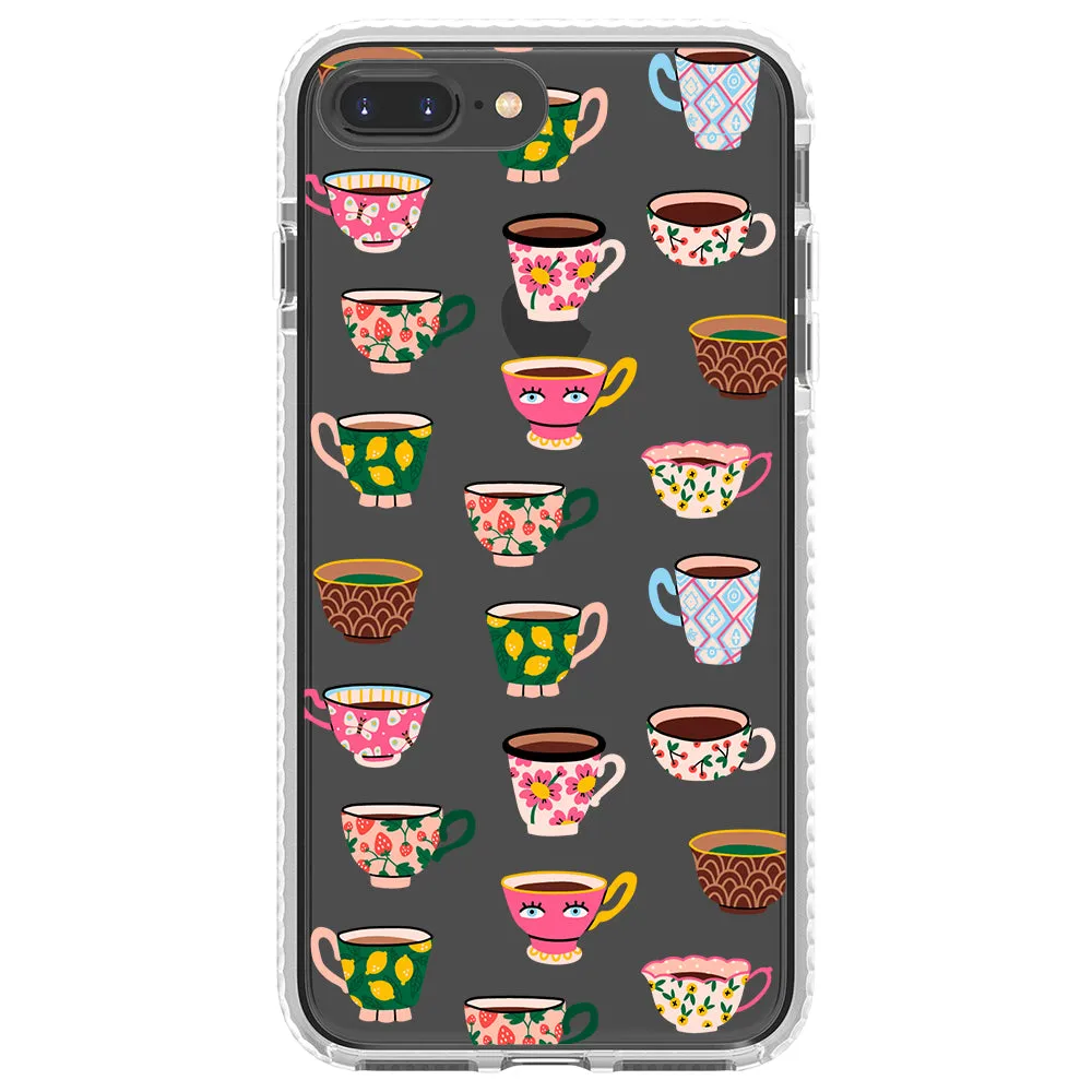 Artistic Teacups Impact iPhone Case
