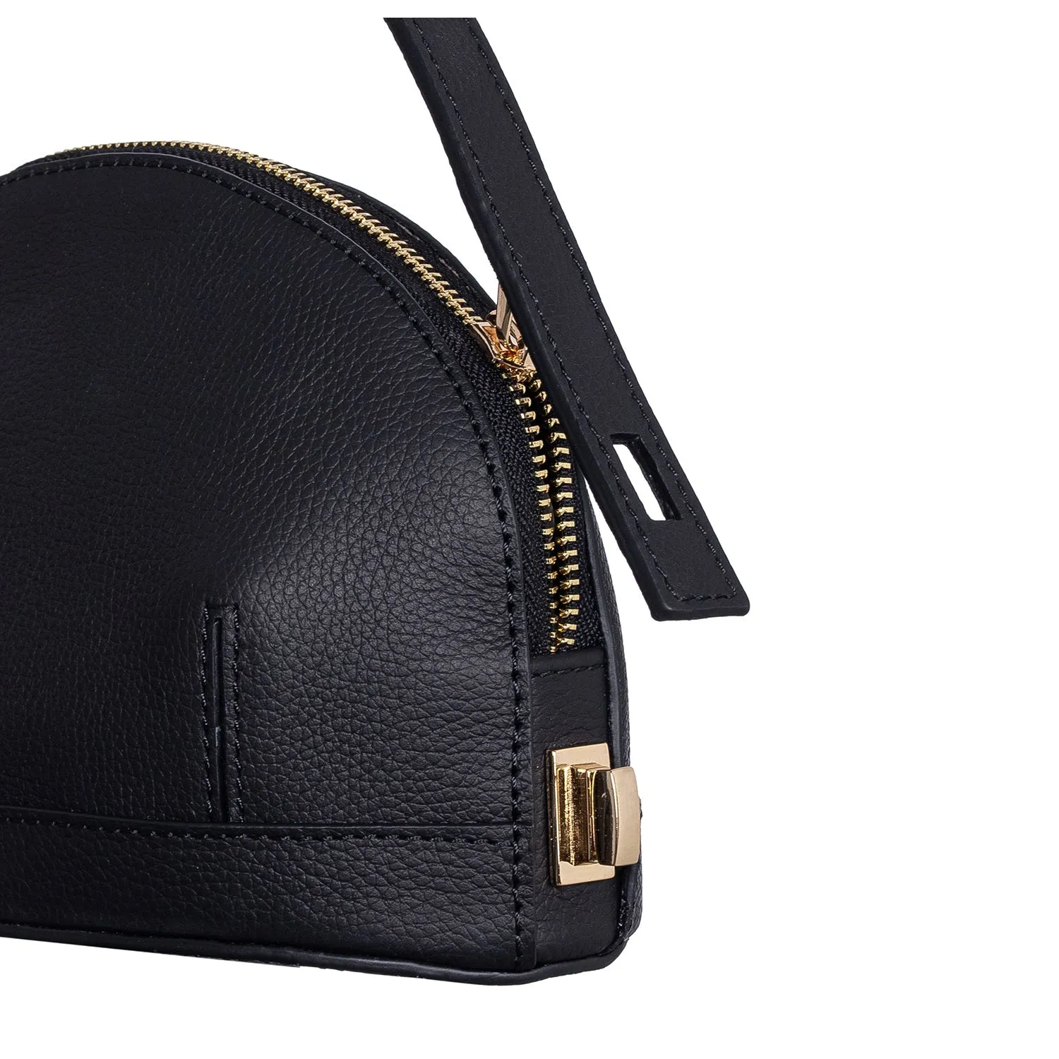 Audrey Black Mini Leather Handbag