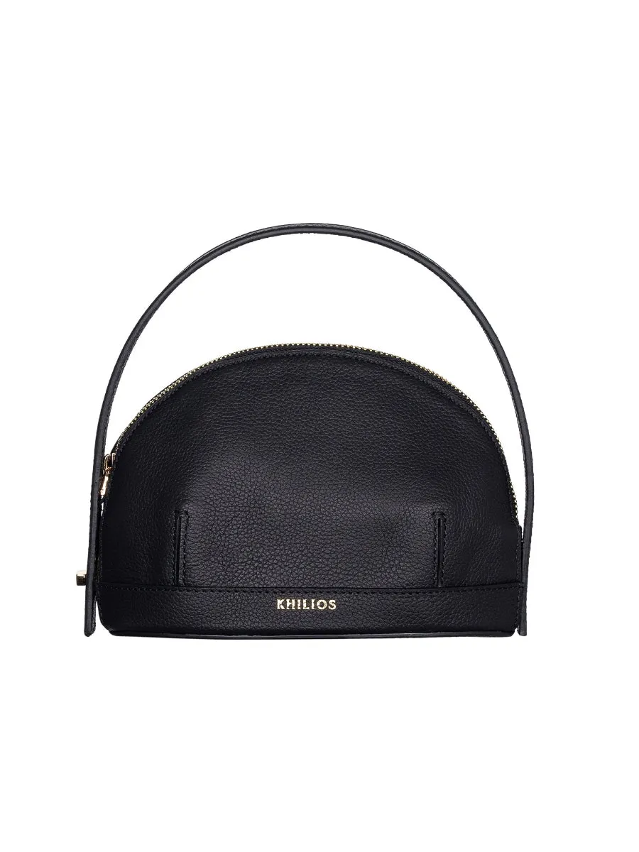 Audrey Black Mini Leather Handbag