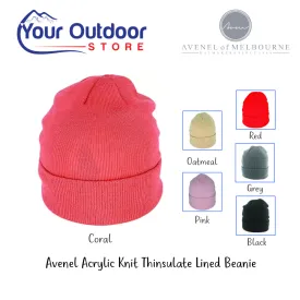 Avenel Acrylic Knit Thinsulate Lined Beanie