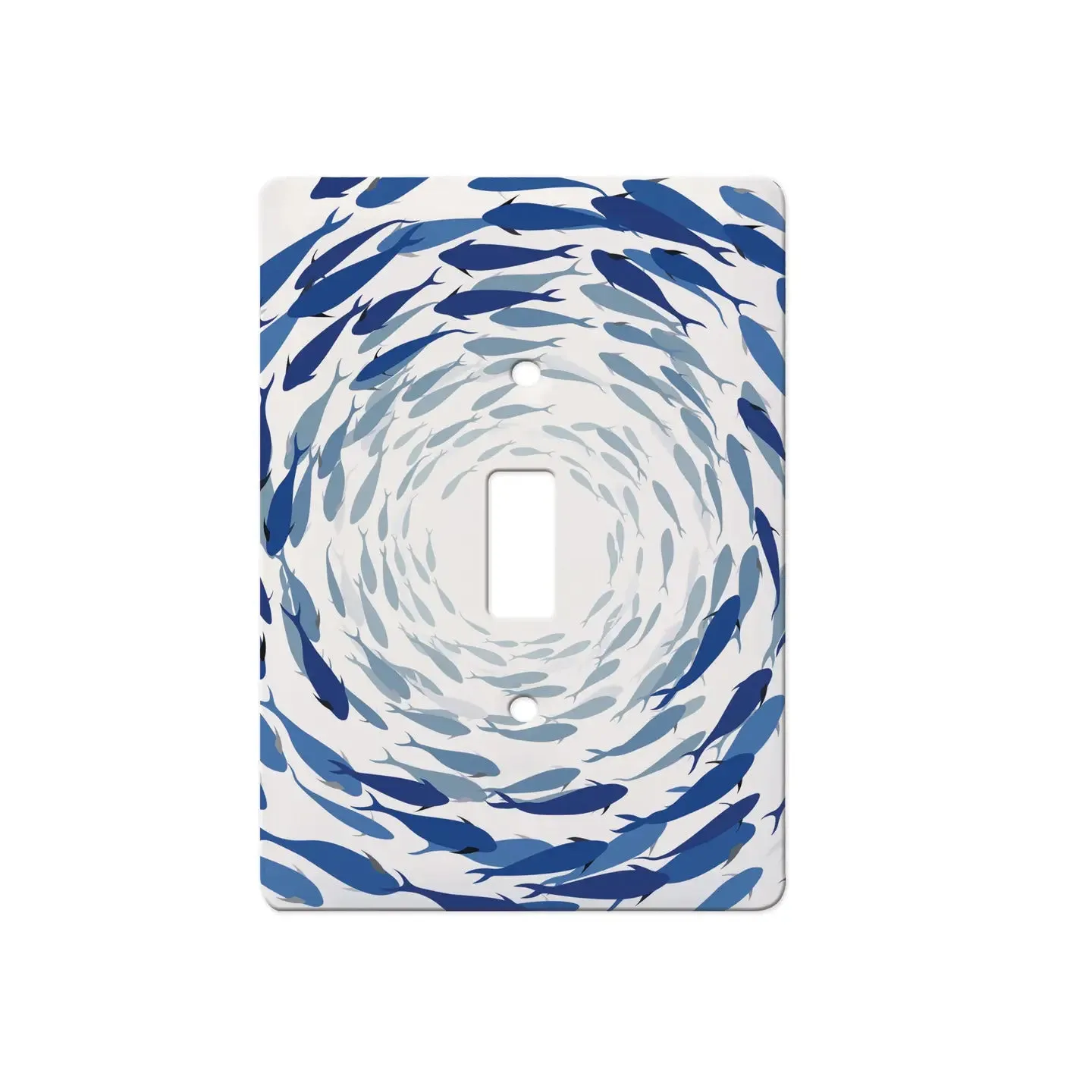 Azure Fish School Ceramic Switch Plate