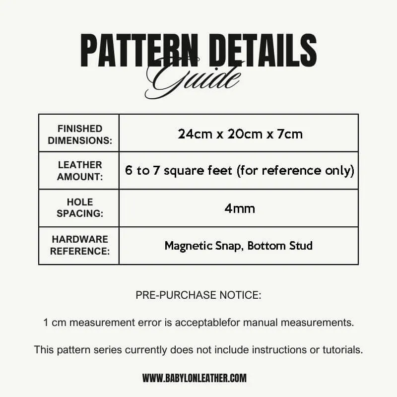 BABYLON™ Creative Handbag DIY Pattern AAB-583