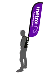 Backpack Flag - Backpack for 5ft Feather Flag
