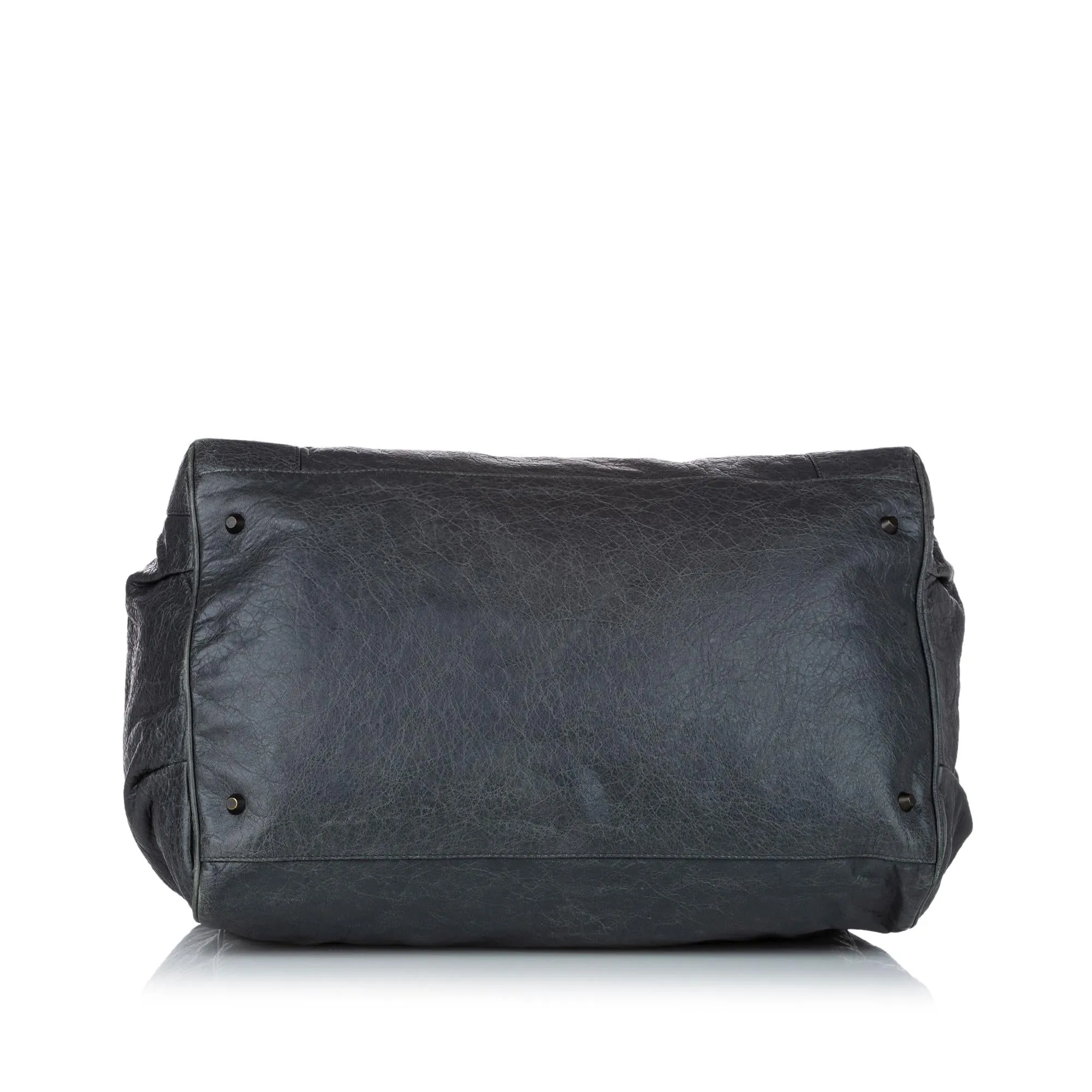 Balenciaga Large Motocross Sunday Lambskin Leather Tote Bag
