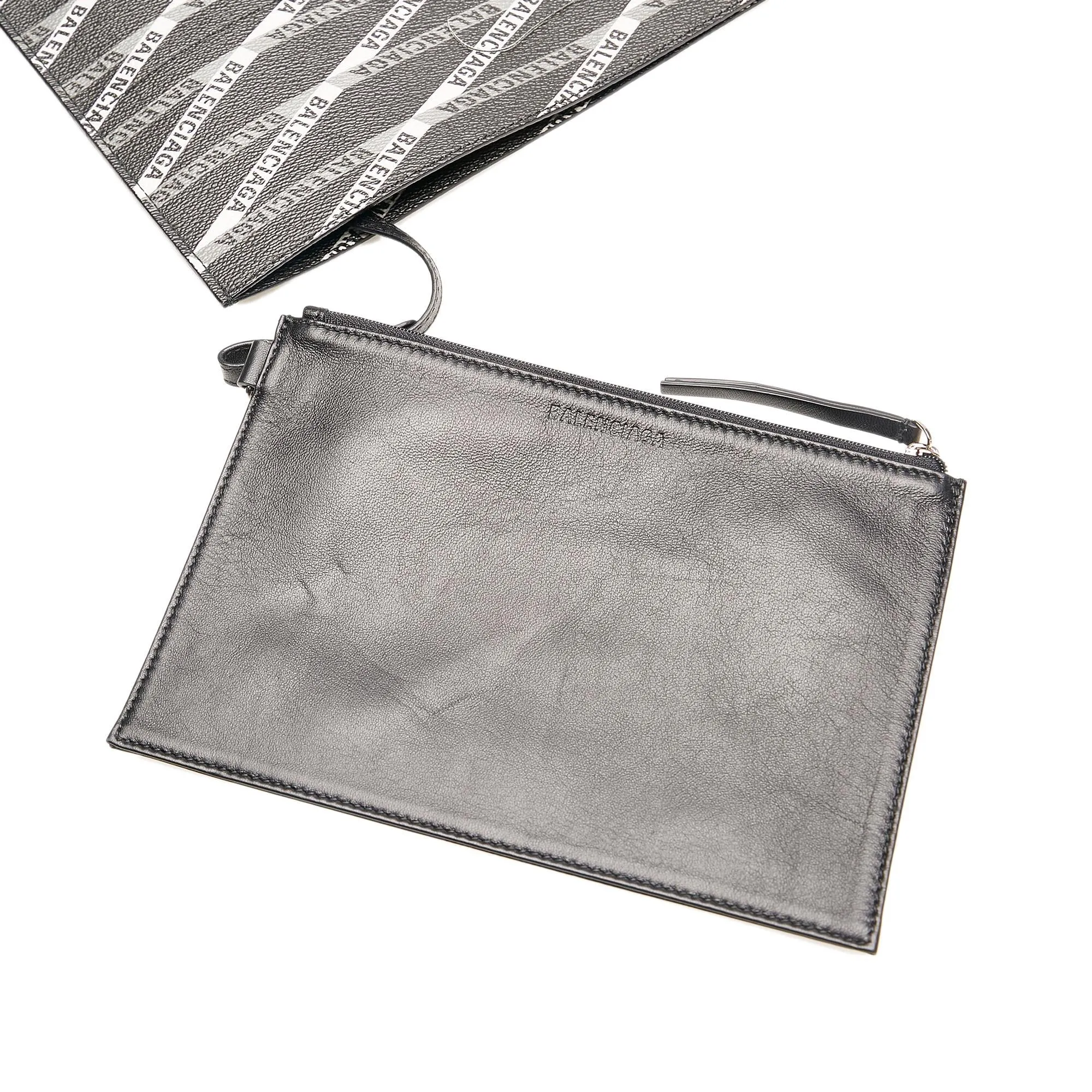 Balenciaga Logo-print leather tote bag