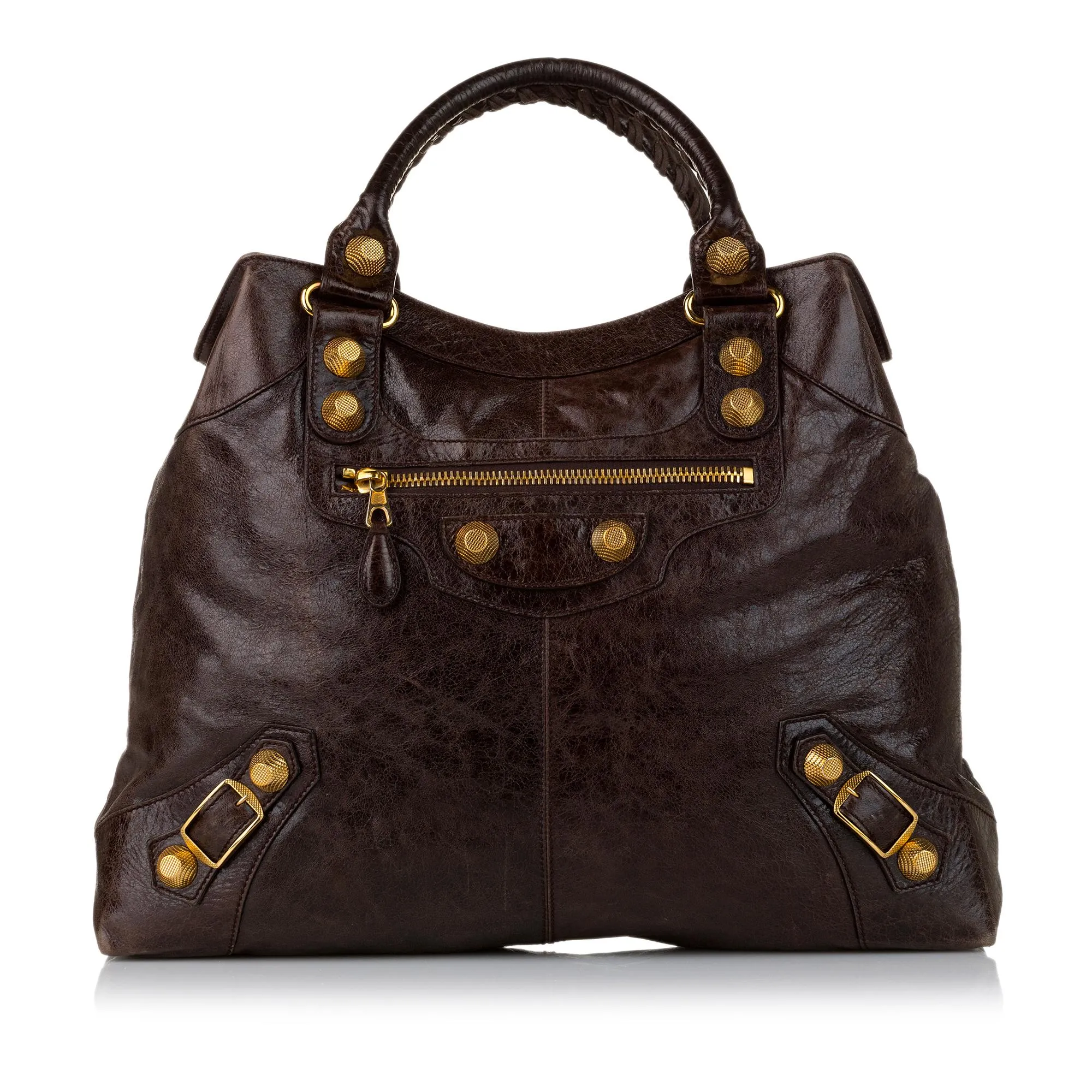 Balenciaga Motocross Brief Giant 21 Leather Tote Bag