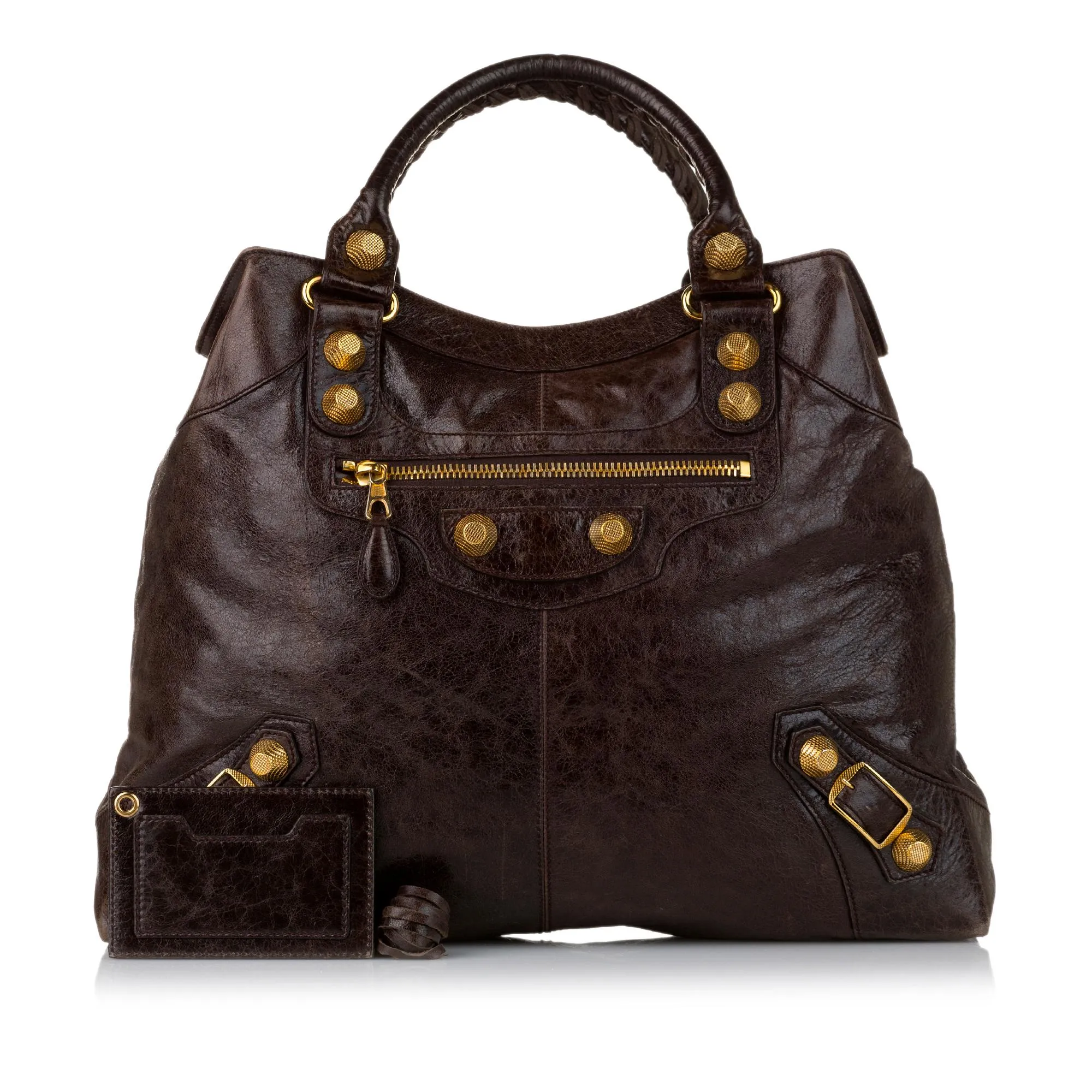 Balenciaga Motocross Brief Giant 21 Leather Tote Bag