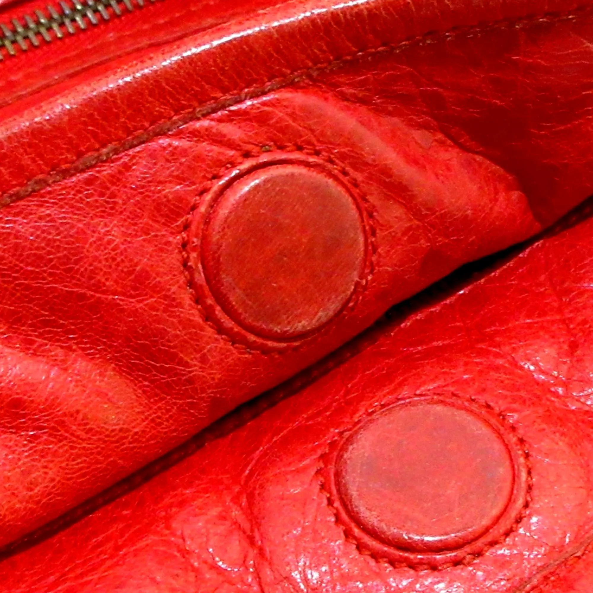 Balenciaga Motocross Sunday Leather Tote Bag