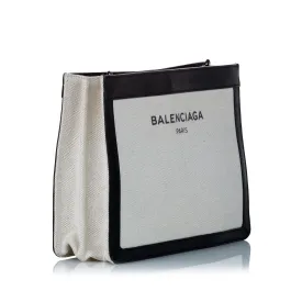 Balenciaga Navy Pochette Canvas Crossbody Bag