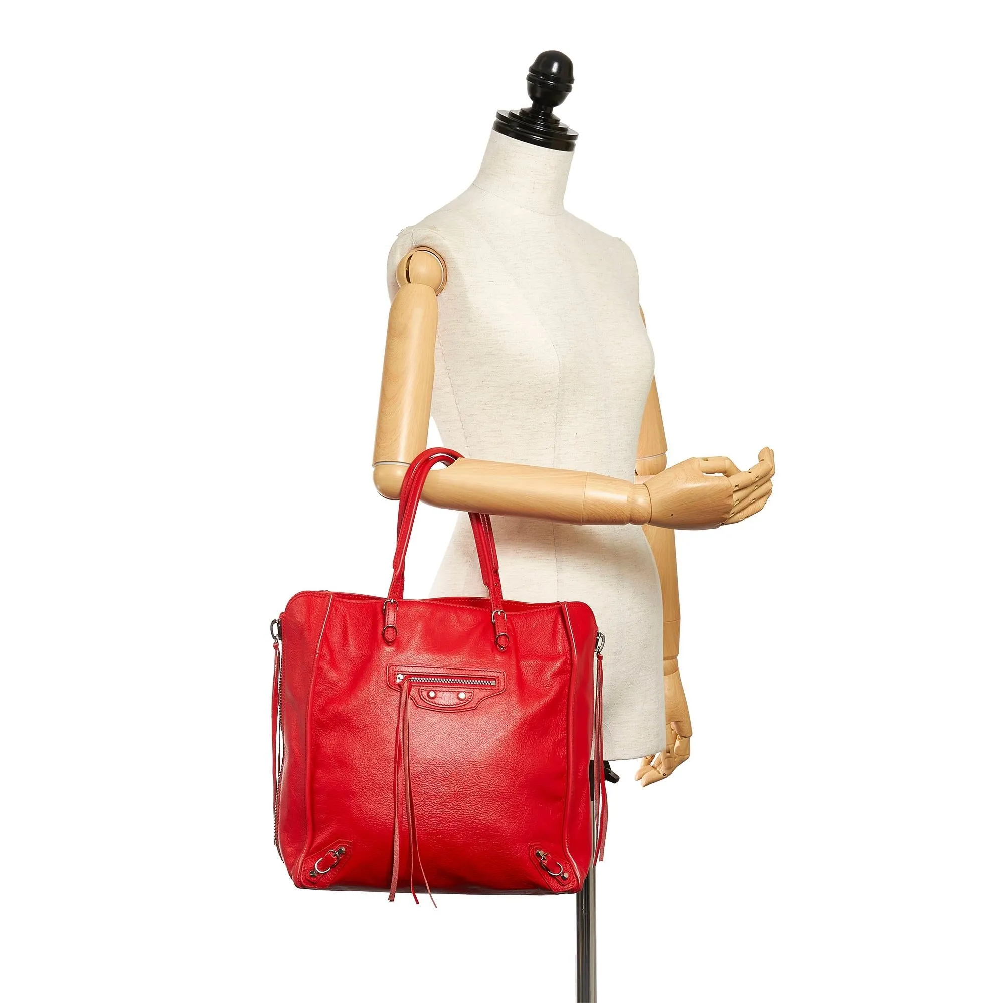 Balenciaga Papier A5 Leather Tote Bag