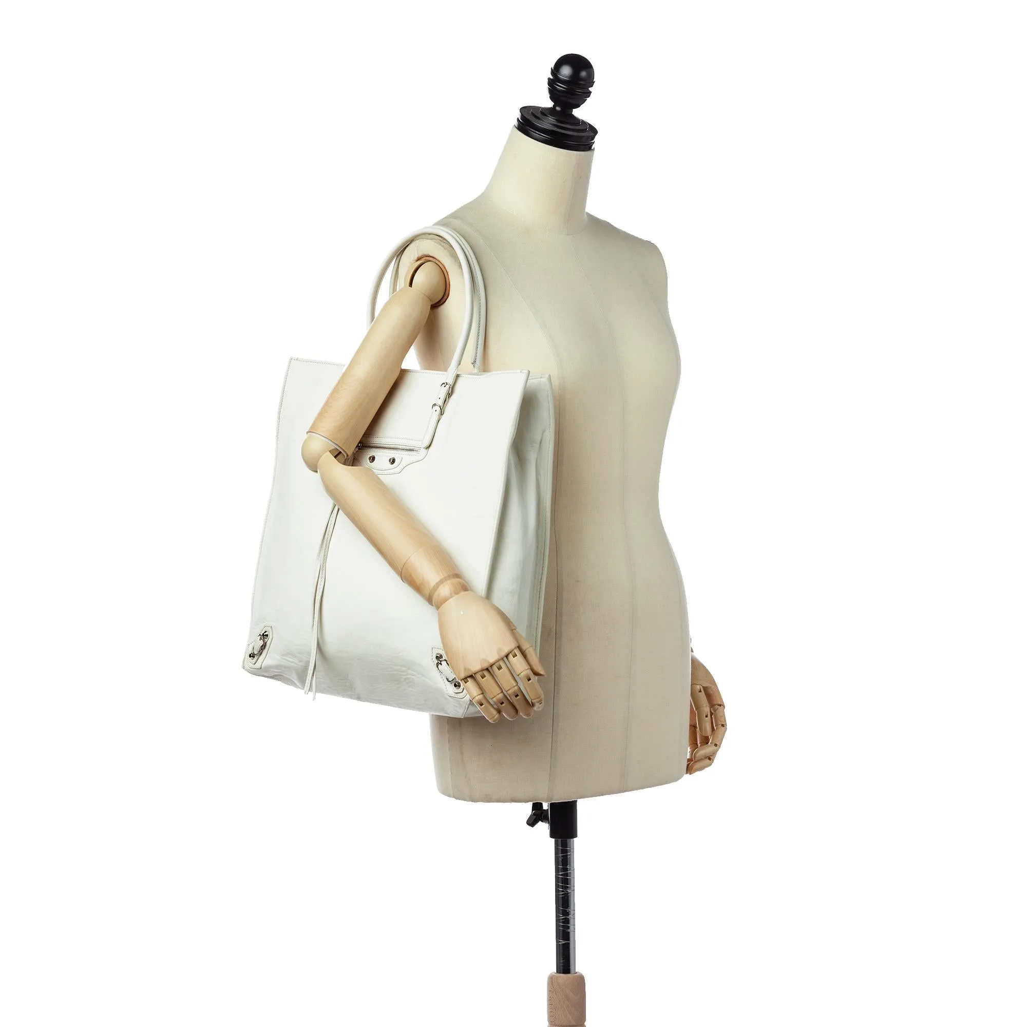 Balenciaga Papier A5 Leather Tote Bag