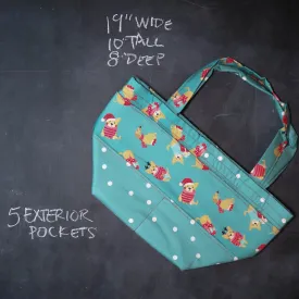 Barrel Tote in Generous Puppies