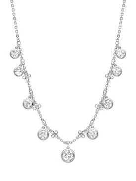 Beach Large Platinum Diamond Necklace