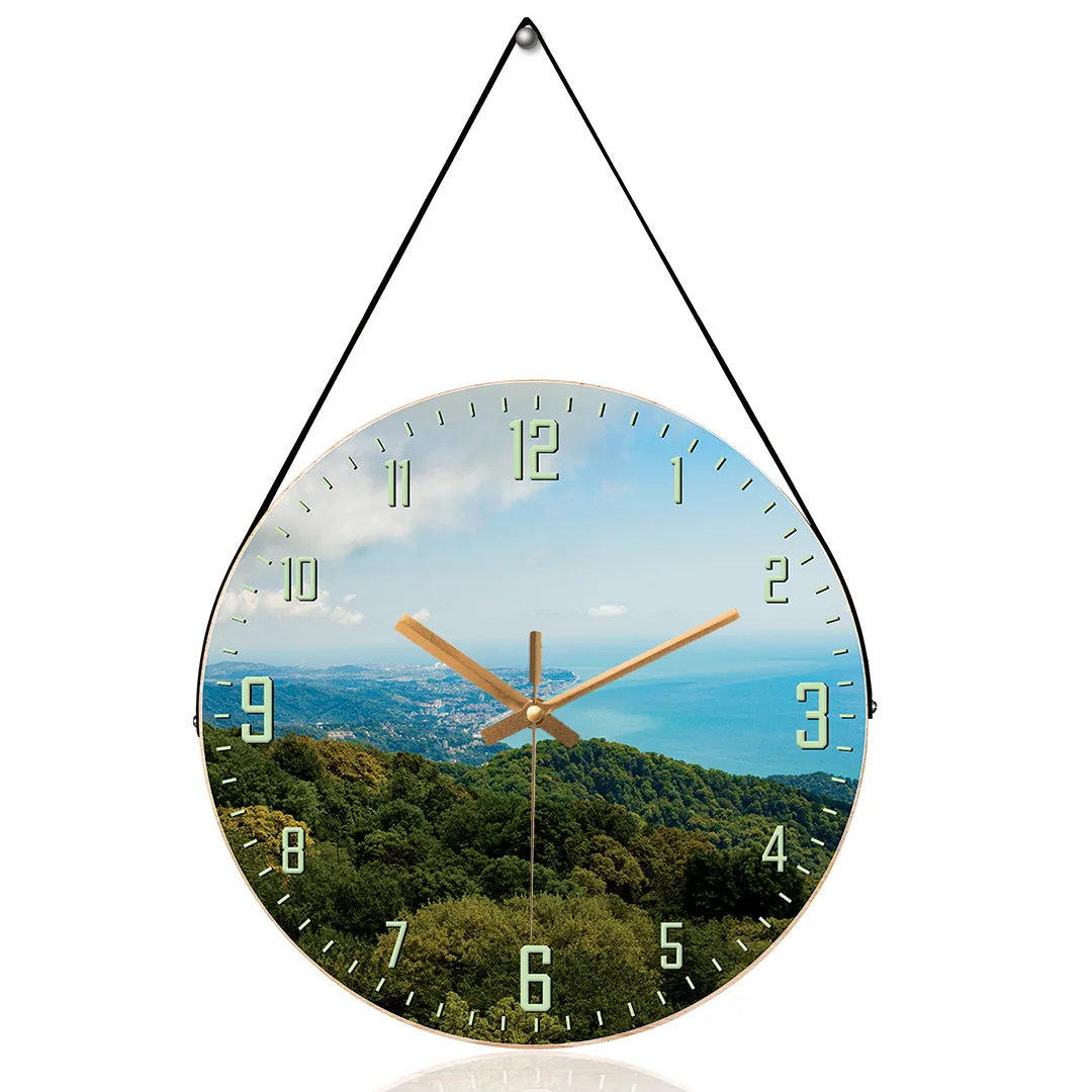 Beautiful view in sochi city wall clock