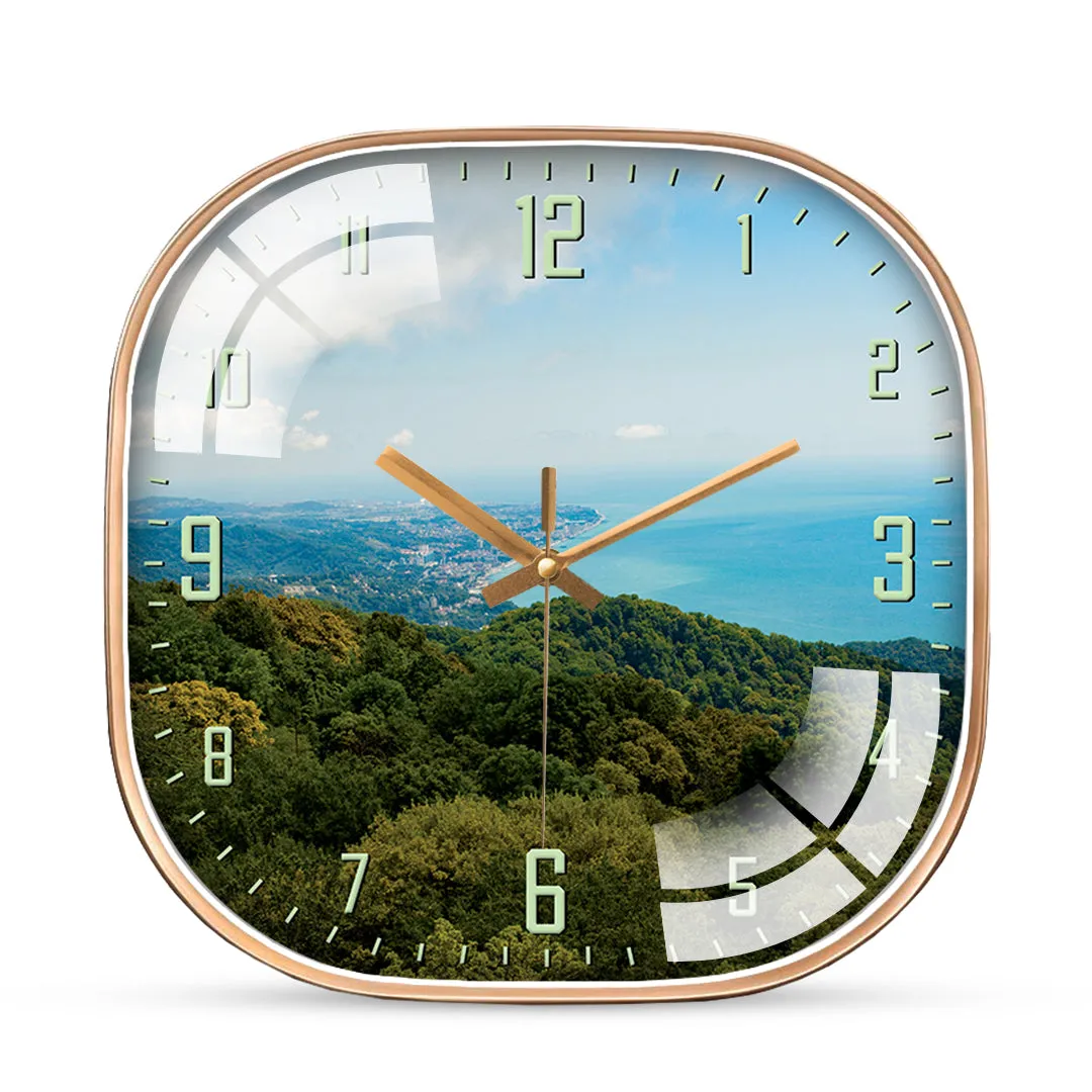 Beautiful view in sochi city wall clock