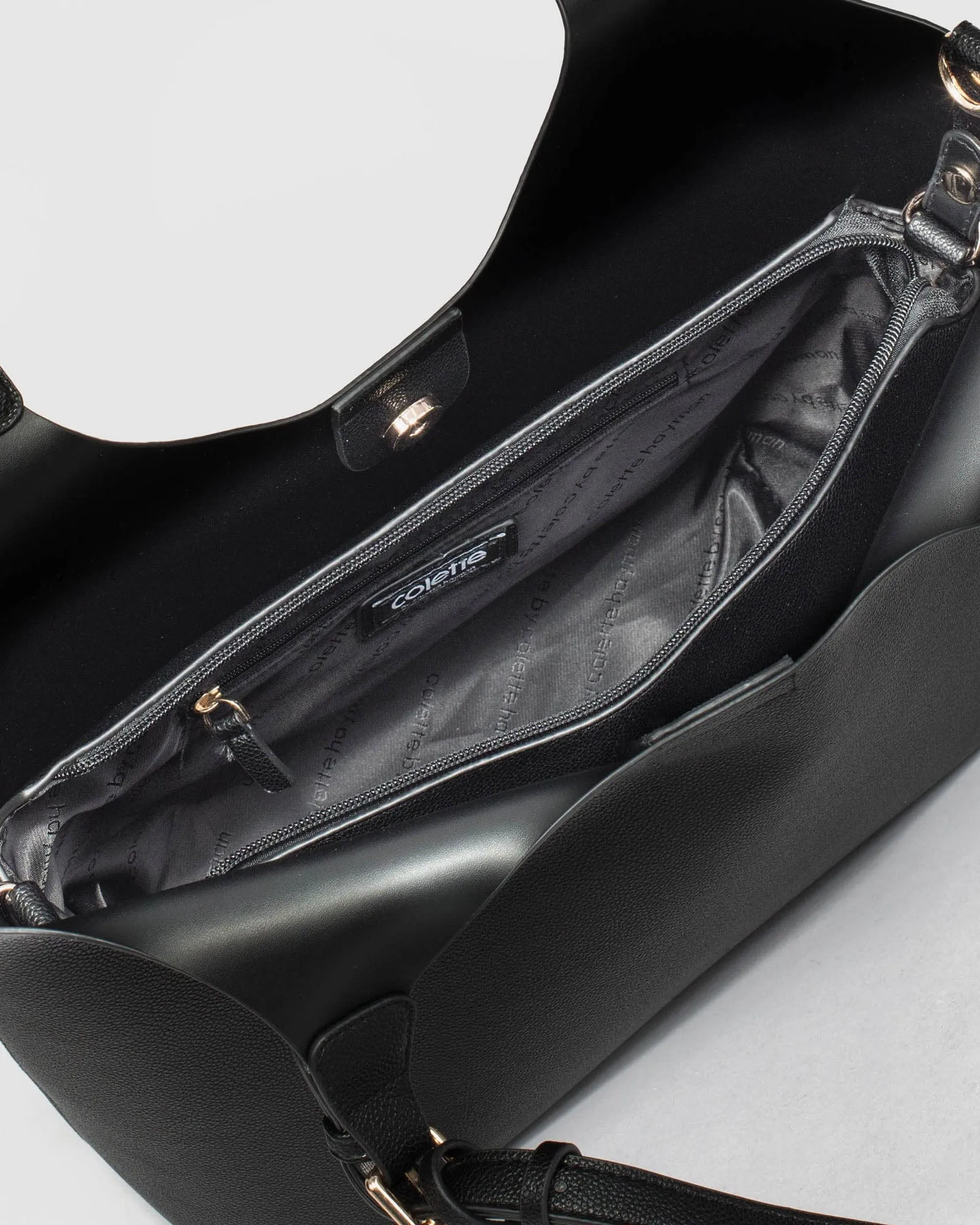 Black Lilibet Tassel Tote Bag