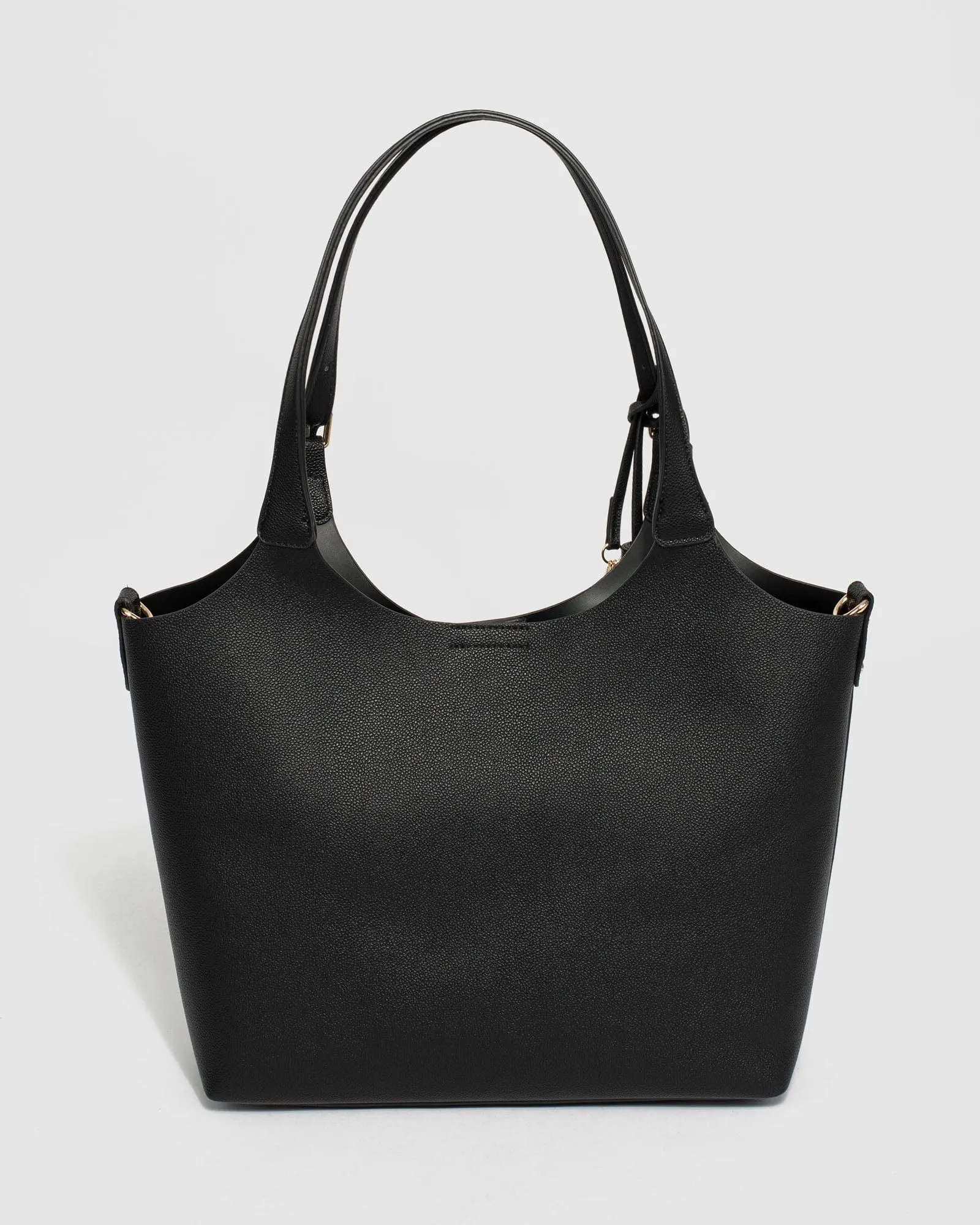 Black Lilibet Tassel Tote Bag