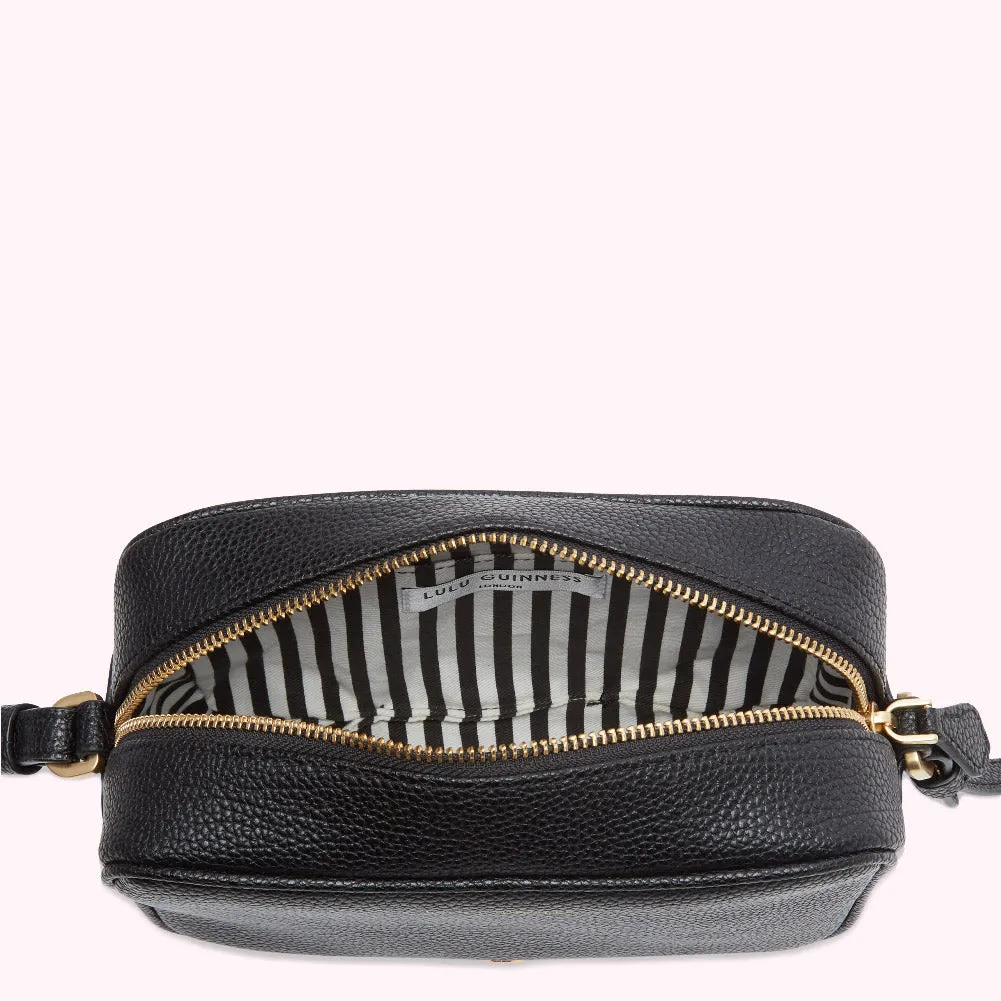 BLACK MEDIUM PATSY CROSSBODY BAG