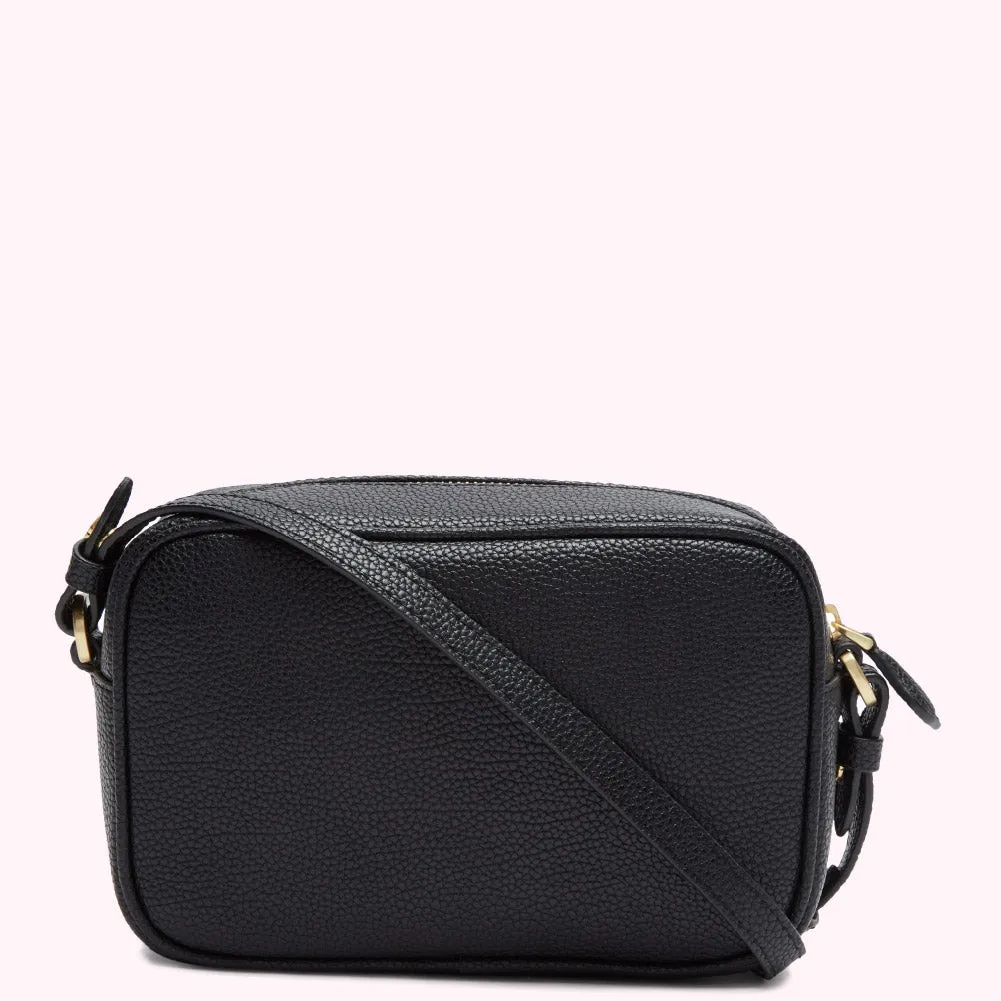 BLACK MEDIUM PATSY CROSSBODY BAG