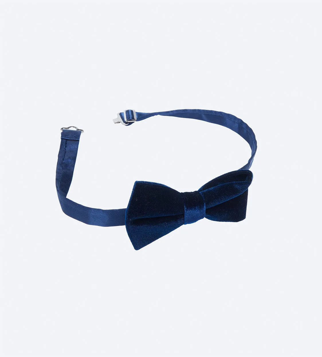 Blue Velvet Bow Tie