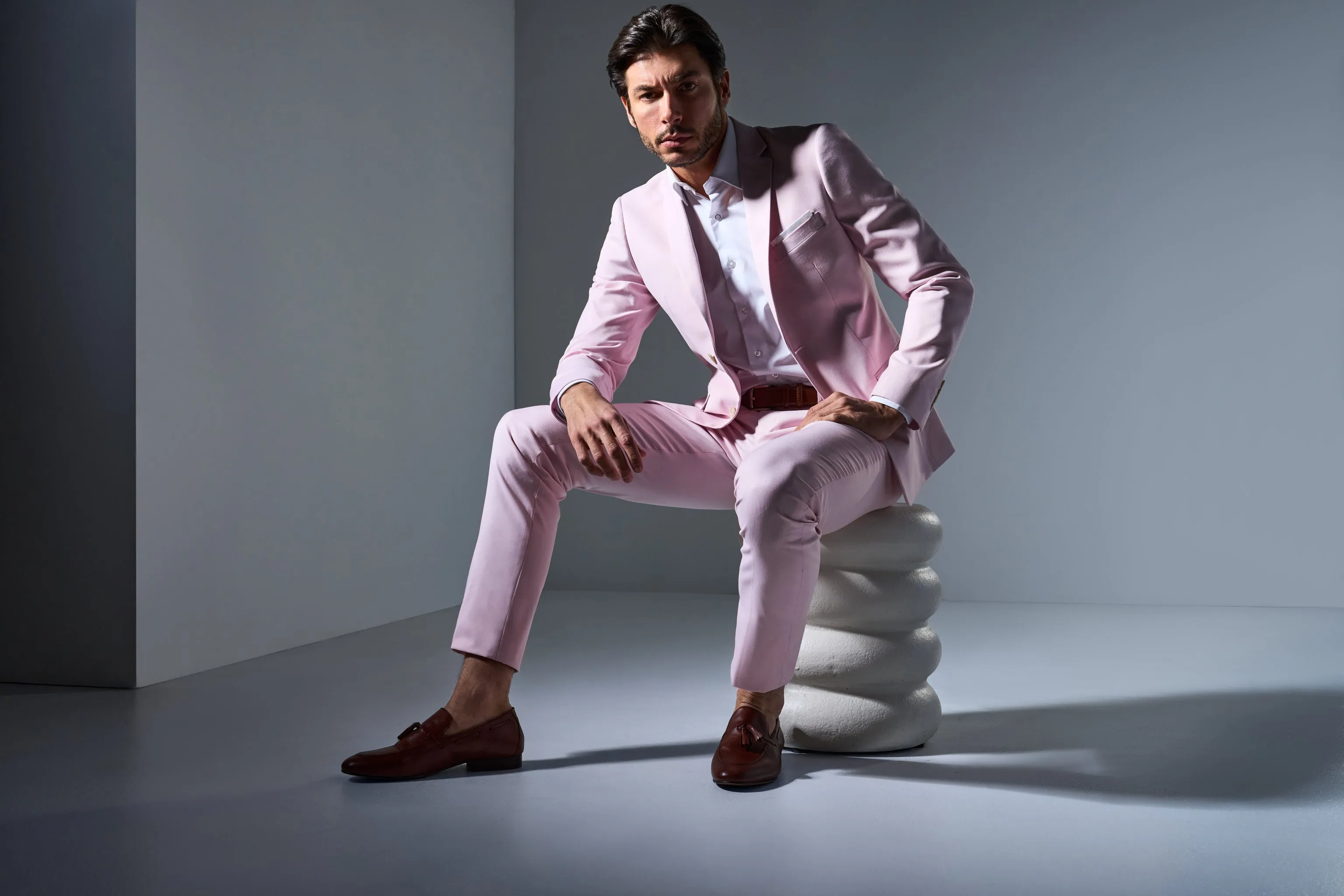 Blush Pink 2 Button Suit