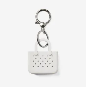 Bogg Tiny Tote Keychain White