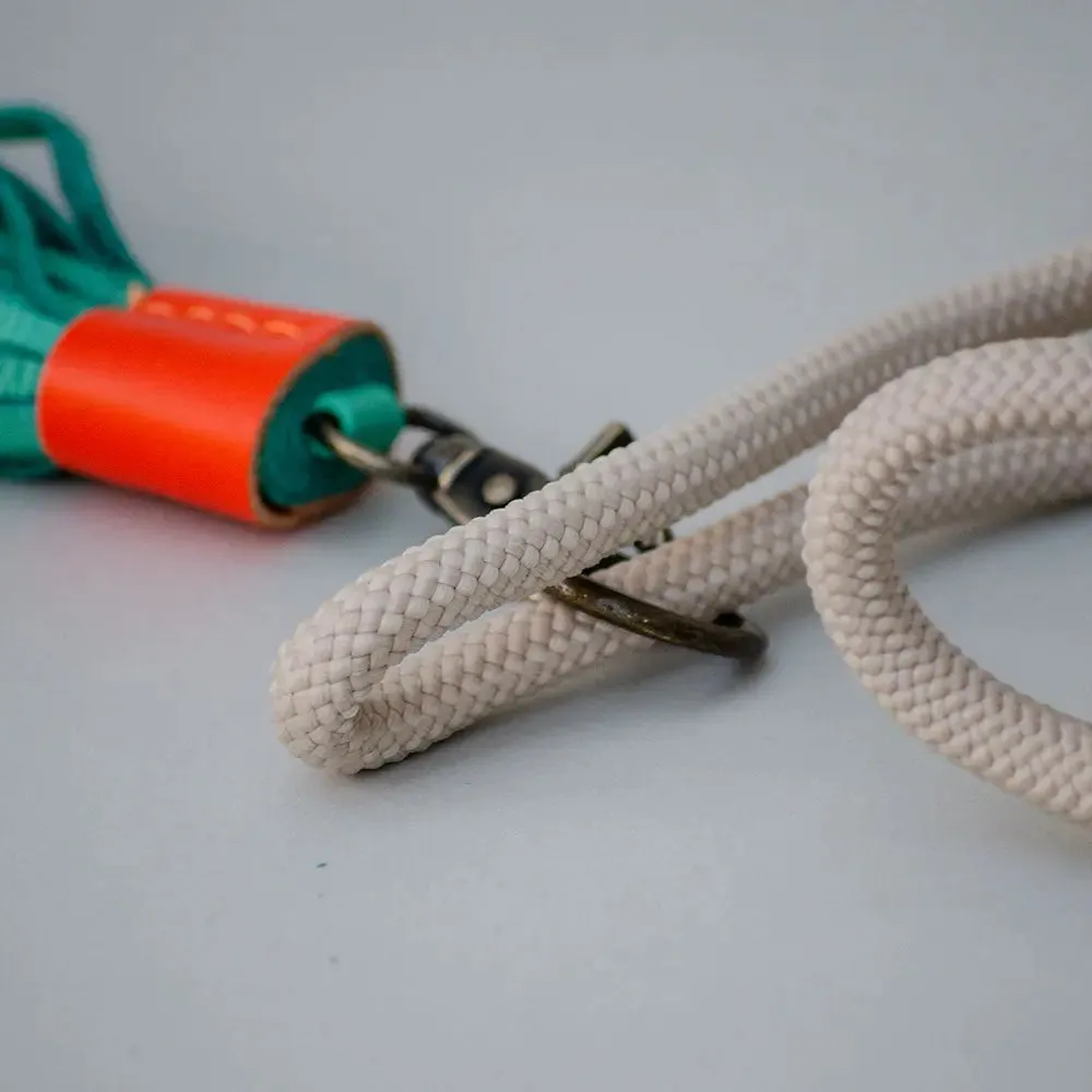 Bohemian Führleine - "white sands leash SLIM"
