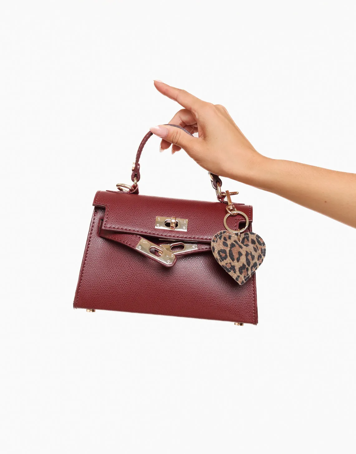 Bordeaux Gouden Details - Tas