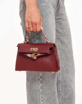 Bordeaux Gouden Details - Tas